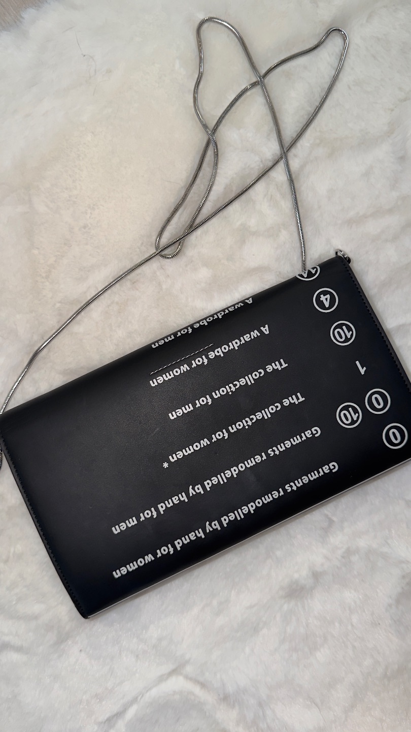 MM6 MAISON MARGIELA/MM6 LOGO POCHET WALLET(BLACK) — фото 7