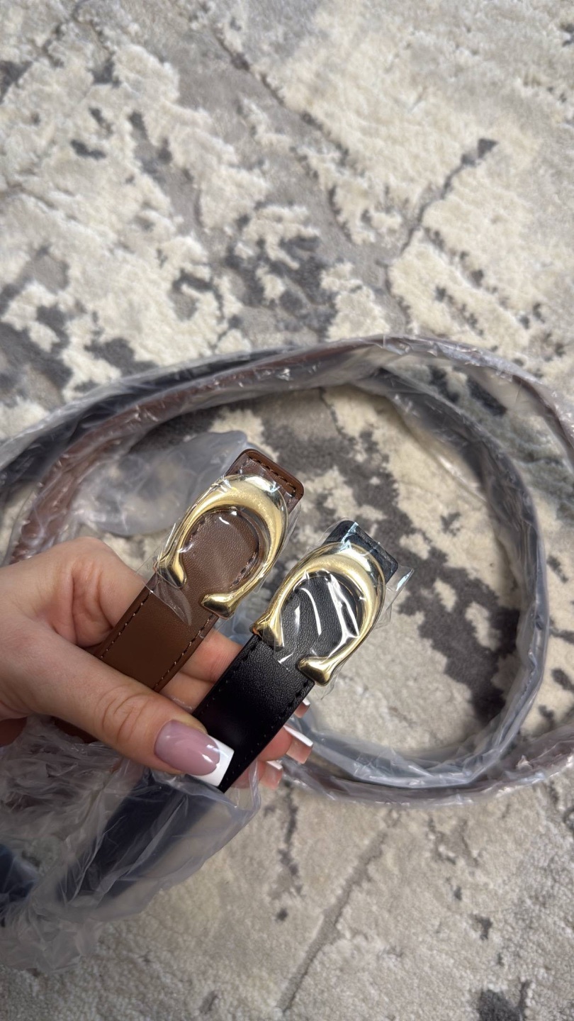 Коричневий ремінь coach — фото 4